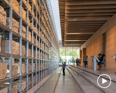 foster + partners opens narbo via, an archeological museum of layered stone