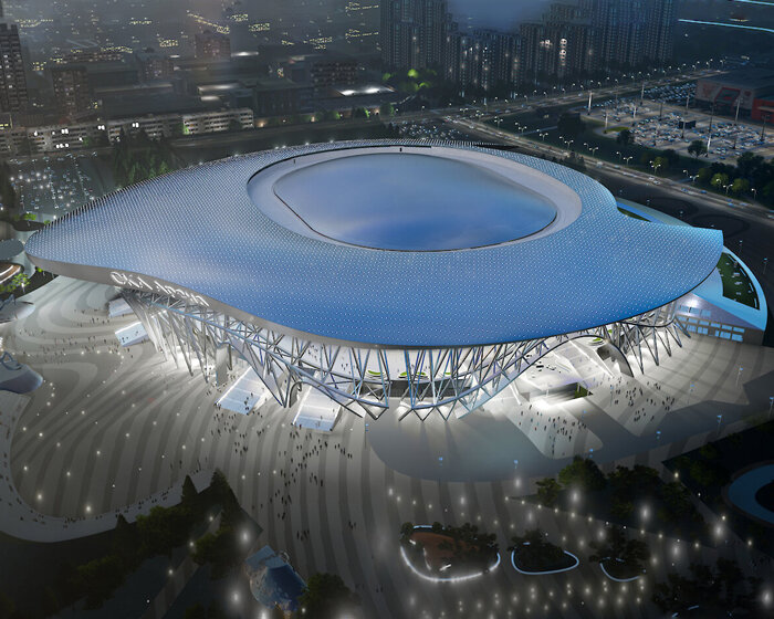 coop himmelb(l)au begins construction on its constructivist arena in st. petersburg
