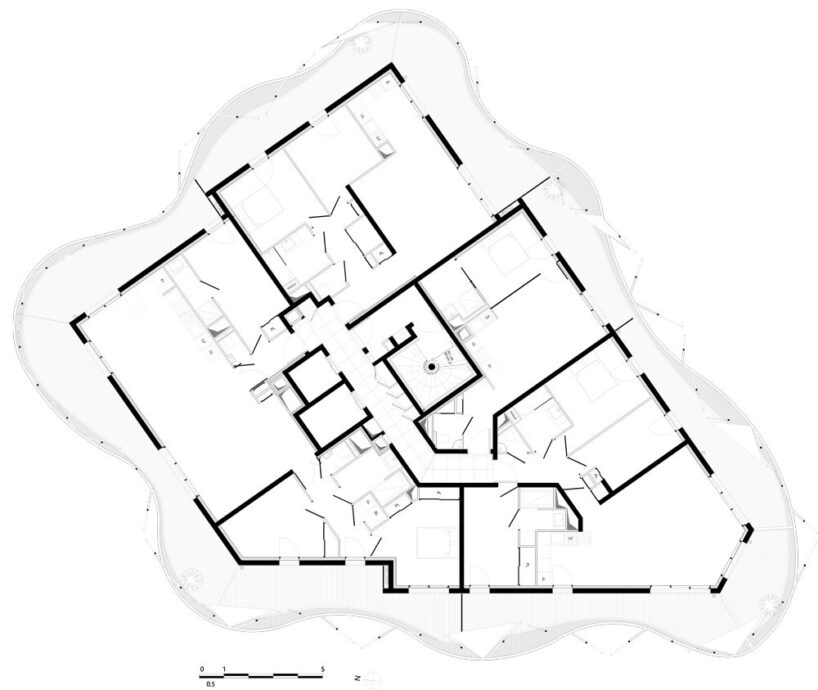 higher roch tower plan