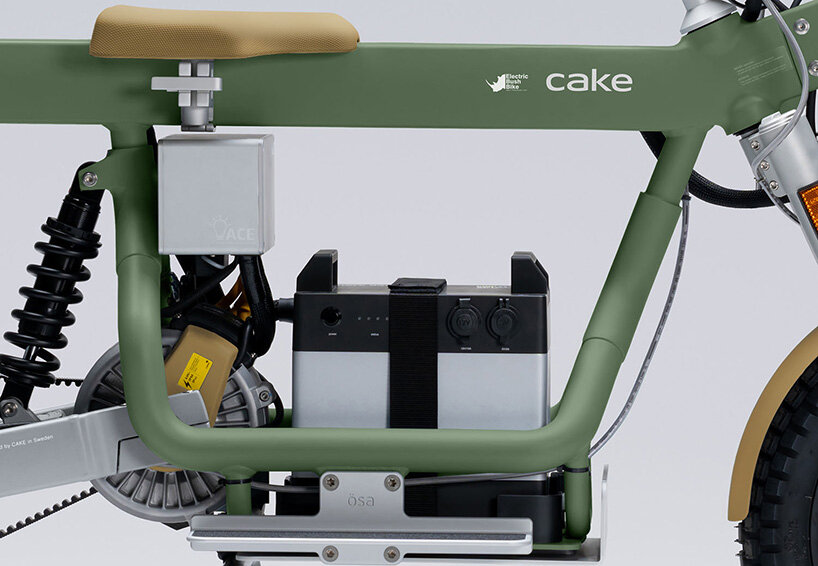 CAKE unveils ösa, an off-grid, anti-poaching, solar-powered electric motorbike