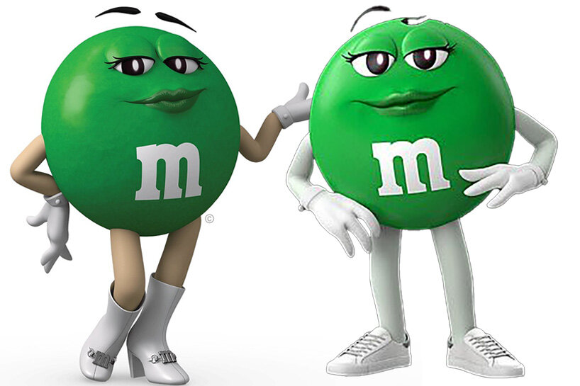 green M&M's character swaps iconic go-go boots for sneakers in recent mascot makeover - 1