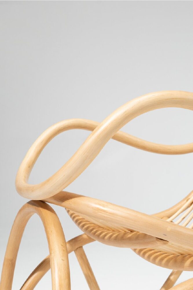 the curves of the rattans are all hand-bent with different grinders