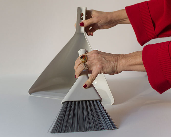 get swept off your feet by studio irvine's dustpan & broom for MUJI