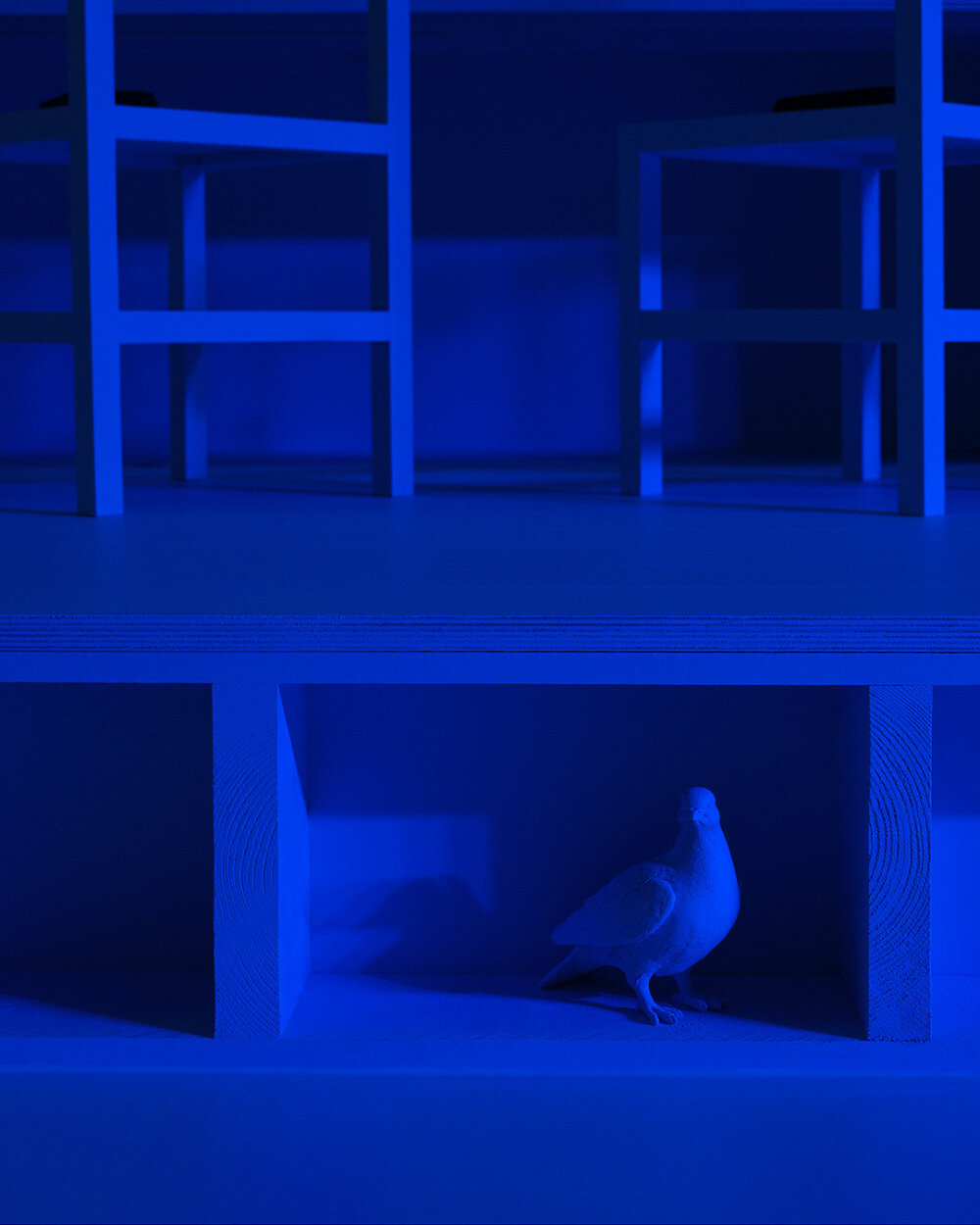 virgil abloh's last louis vuitton show was staged within a wondrous sky  blue 'dreamhouse