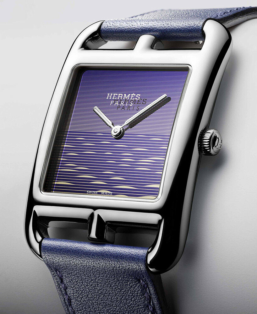 hermès paints in twilight colors with the cape cod crépuscule watch