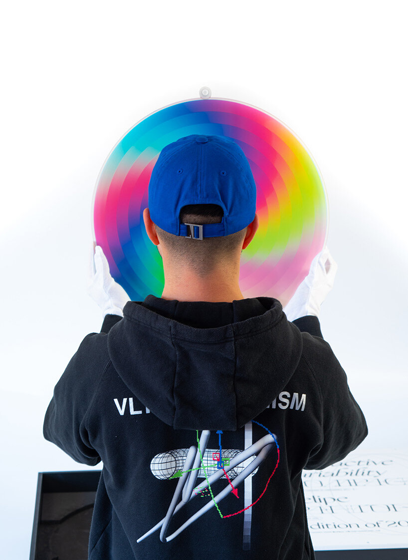 felipe pantone unveils subtractive variability compact, a manipulable wall sculpture