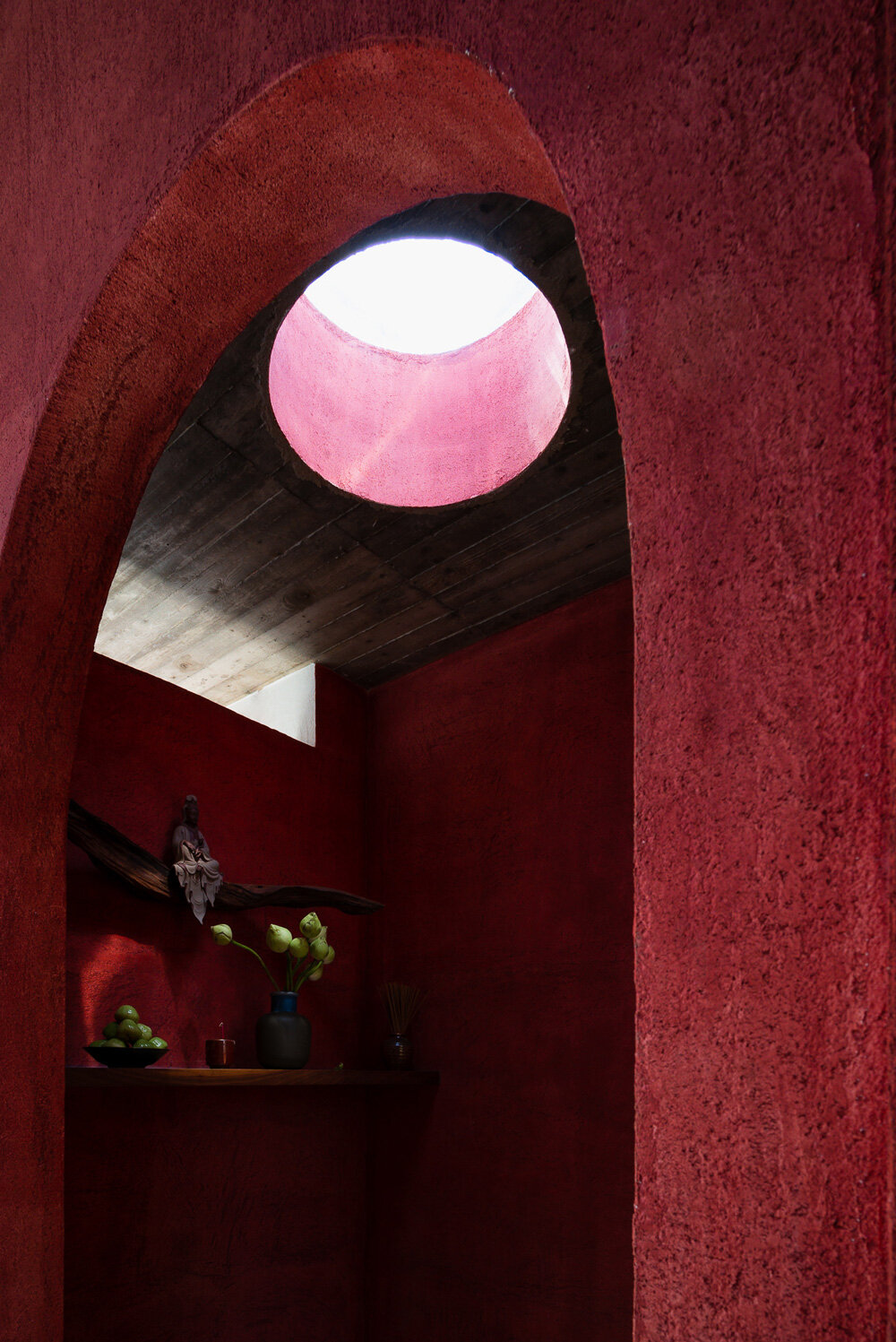 wooden revolving shutters clad the facade of AD9 architects' H house in ...