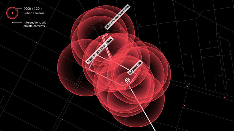 public cameras on a possible route leading to a BLM protest site on june 10, 2020