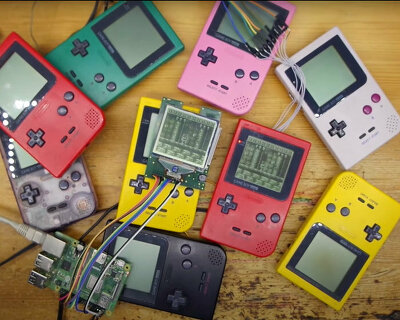 kgsws patches 9 game boys into one big screen using reversed engineering