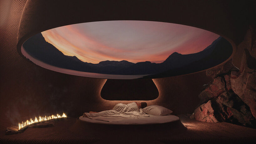 big screens take the place of the ceilings 