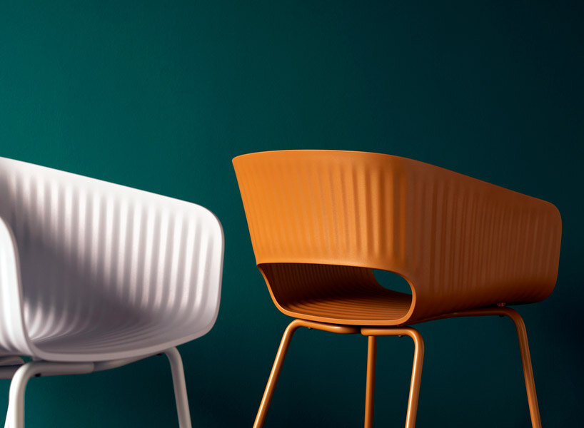 meet marée, a chair collection made of 100% recycled plastic.