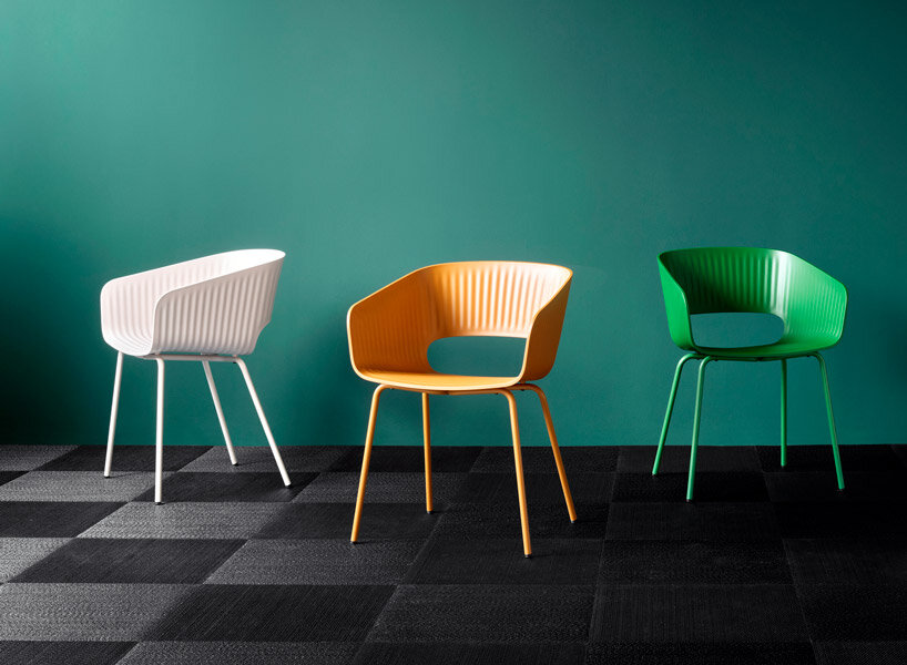 meet marée, a chair collection made of 100% recycled plastic.
