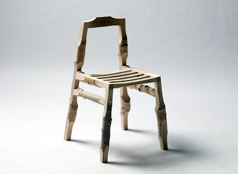 designer mattias gschwendtner repurposes leftover materials from the wood industry