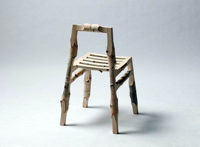 designer mattias gschwendtner repurposes leftover materials from the wood industry