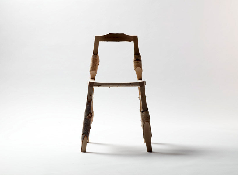 designer mattias gschwendtner repurposes leftover materials from the wood industry