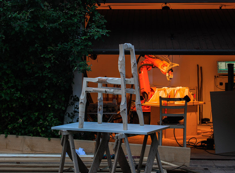 designer matthias gschwendtner repurposes leftover materials from the wood industry