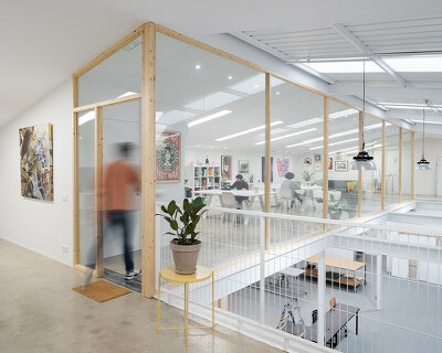 pichiavo's new art studio is a converted warehouse in valencia
