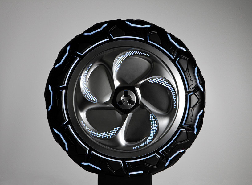 designers in korea developed this tire to lessen air pollution and microplastics while driving