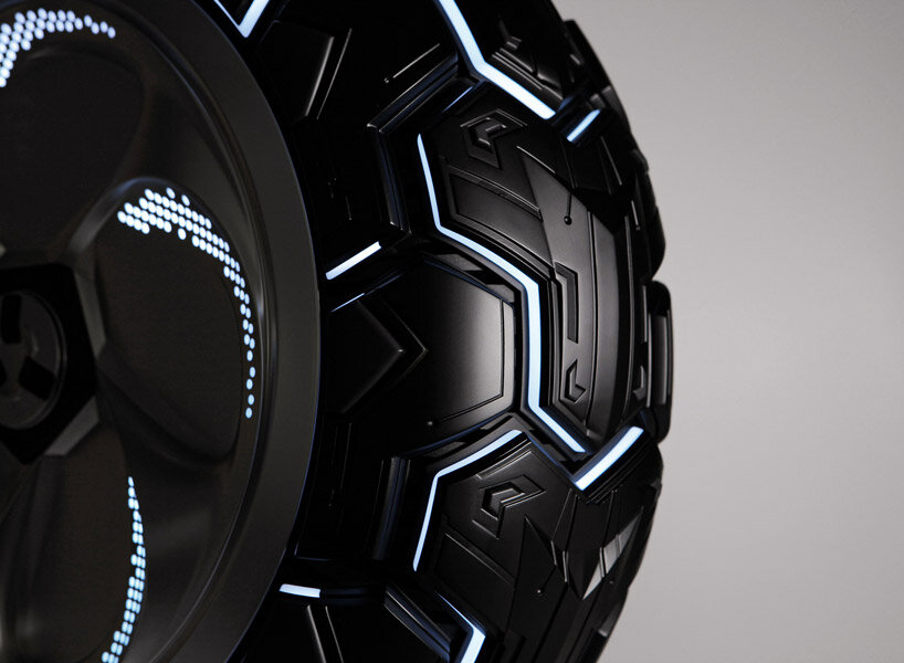 designers in korea developed this tire to lessen air pollution and microplastics while driving