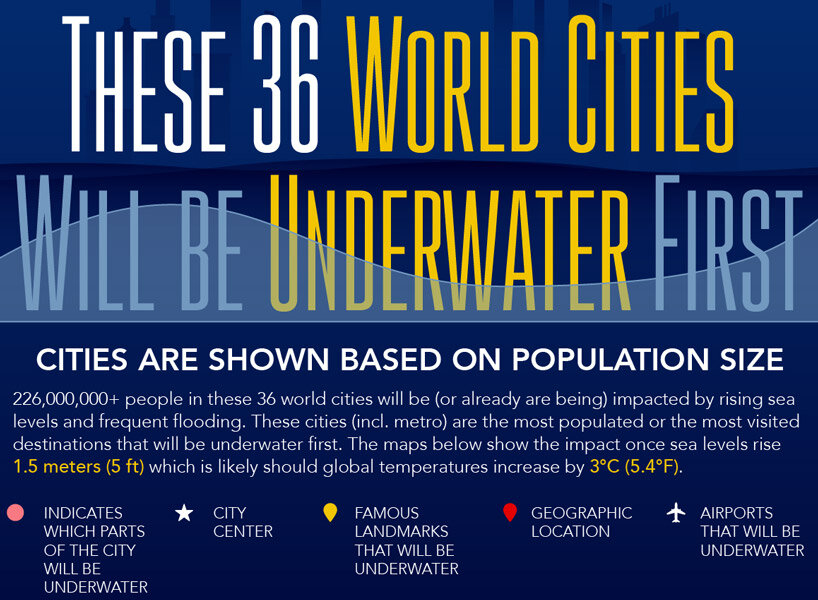 these 36 cities in the world will be the first to sink underwater based on  this research