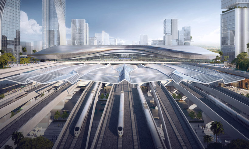 Aedas models its zhanjiang central station hub after a blossoming 'bauhinia' flower - 2