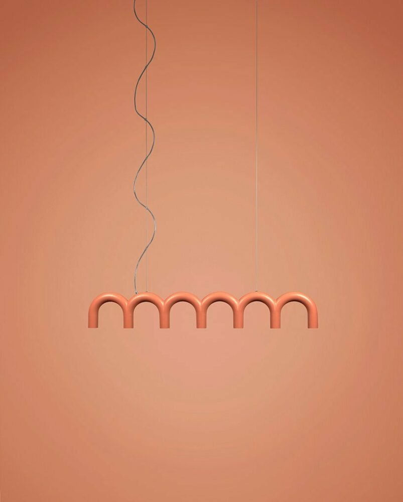 front view of arch in nude color