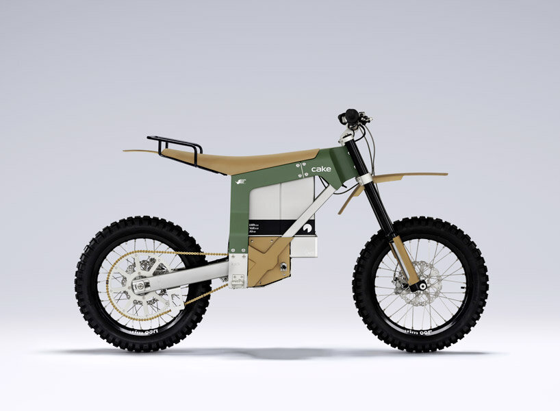 swedish brand CAKE will start using paper materials in electric motorcycles