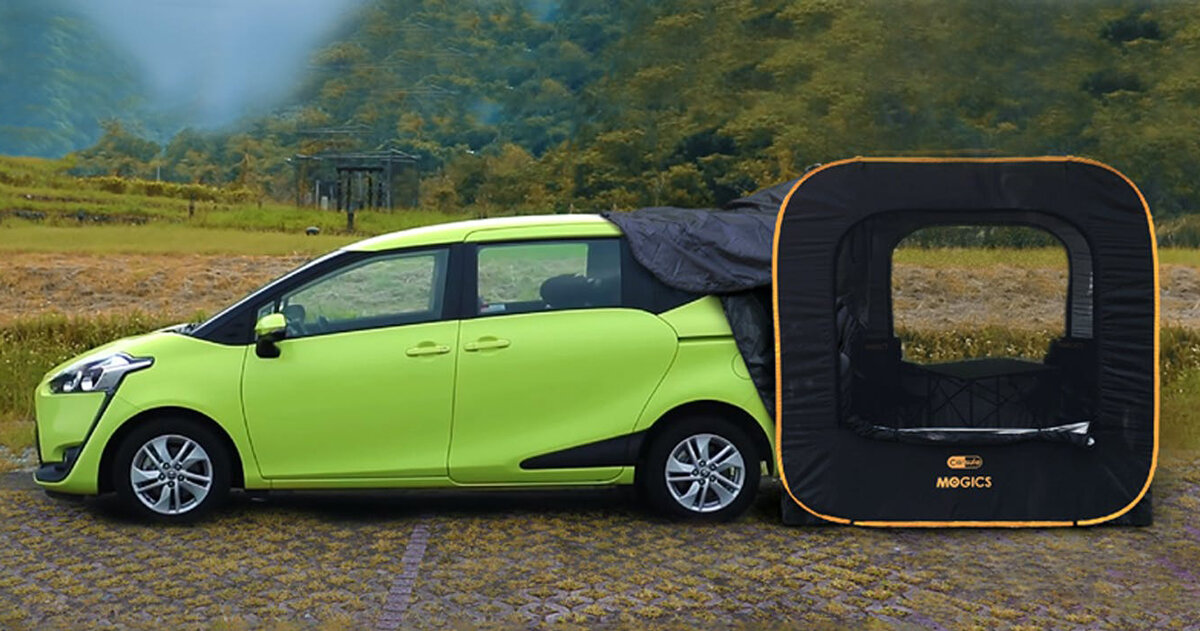 CARSULE is a popup camping tent for your car