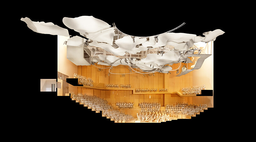 section cut of the 1,000-seat concert hall