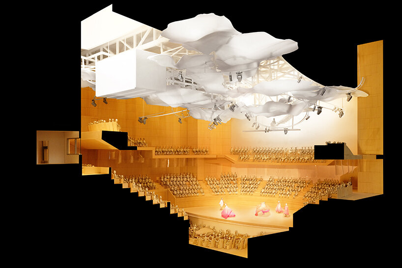 section cut of the 1,000-seat concert hall