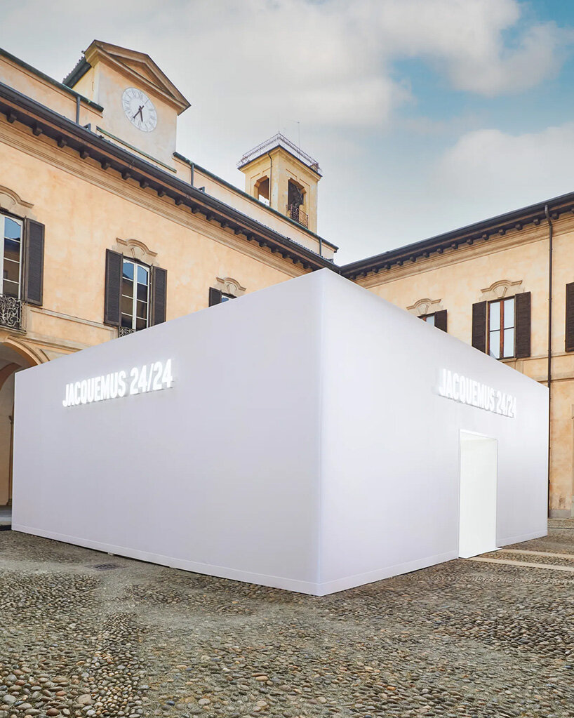 jacquemus installs all-white 24-hour vending machine in milan