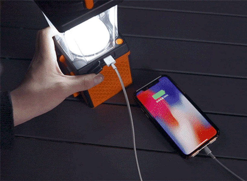 eco-lantern litepulse lights up just by adding salt and water