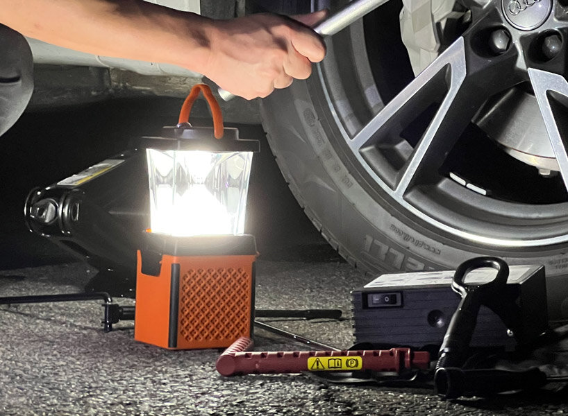eco-lantern litepulse lights up just by adding salt and water