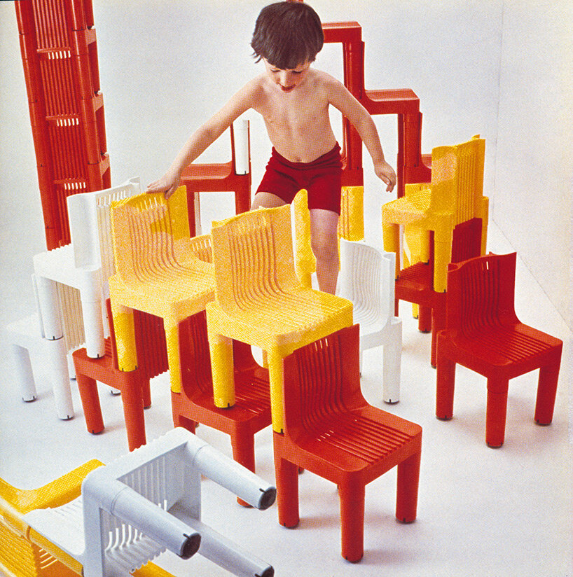 marco zanuso, K1340 (later K4999) children's chair, kartell, 1959-1964, kartell museum archive. 