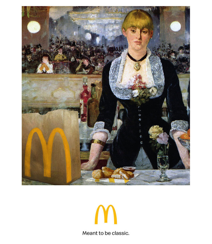 mcdonald's takes over impressionist paintings in 'meant to be classic' ad
