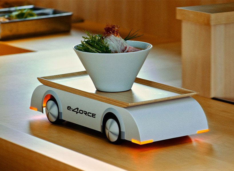 nissan’s e-4ORCE ramen counter serves noodle soup bowls without spilling a drop