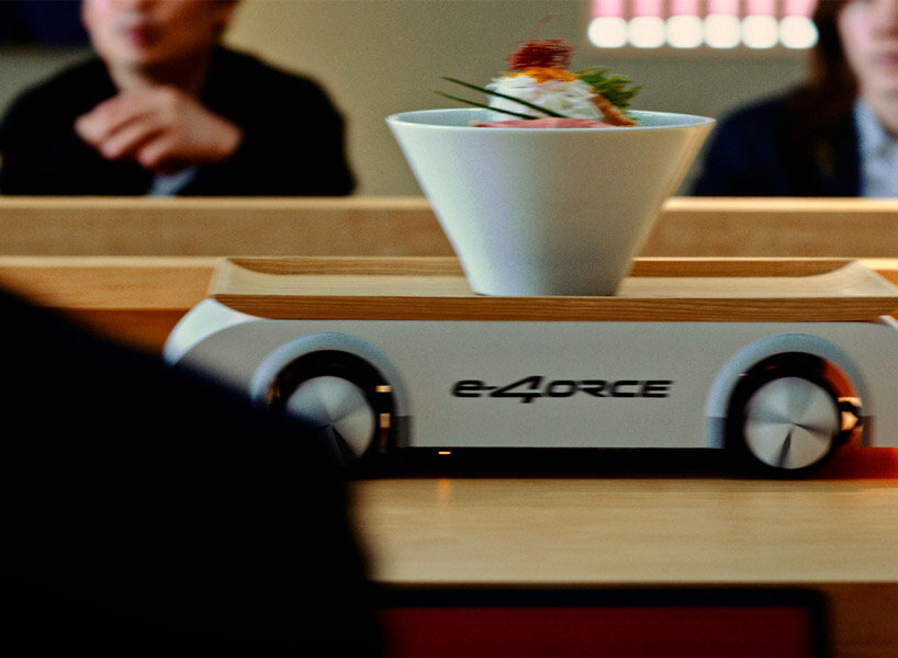 nissan’s e-4ORCE ramen counter serves noodle soup bowls without spilling a drop