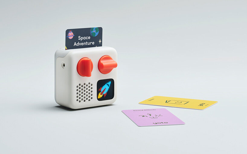 pentagram's yoto mini interactive audio box resembles our favorite walkmans