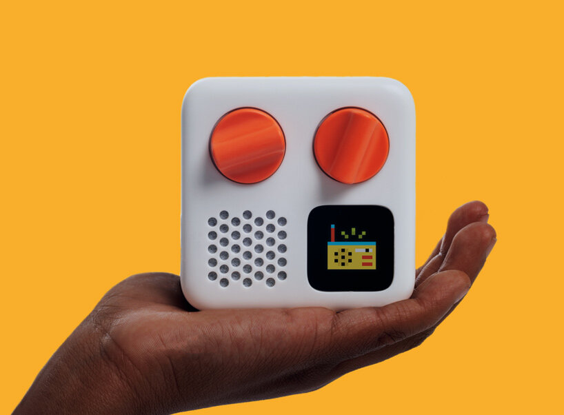 pentagram's yoto mini interactive audio box resembles our favorite walkmans