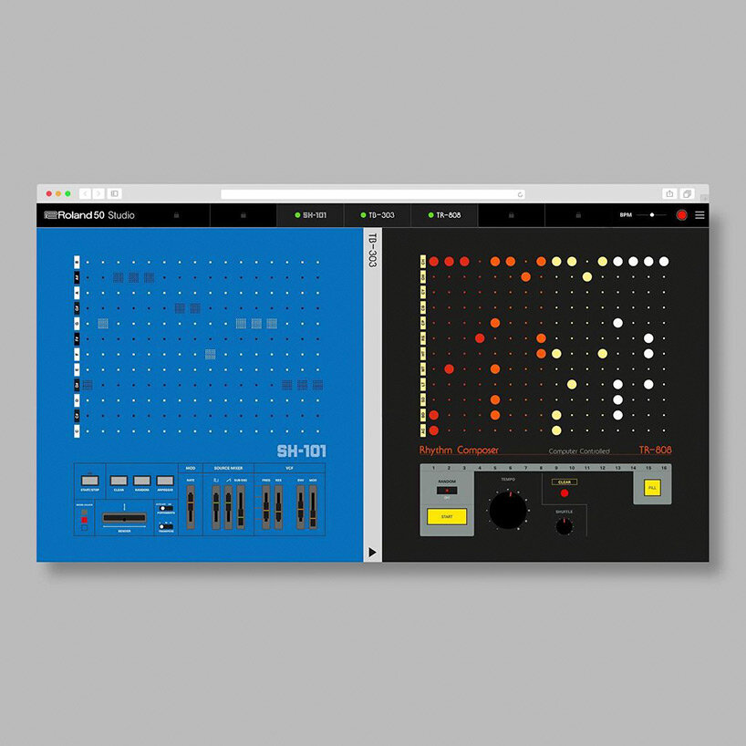 yuri suzuki creates web-based music tool to celebrate 50 years of roland synthesizers