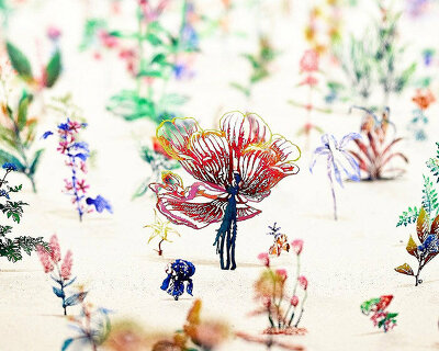 17,000 steel-etched flowers by artist zadok ben-david question life and death at kew gardens