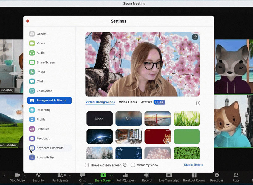 zoom launches ‘avatars’ so users can be a virtual animal in meetings