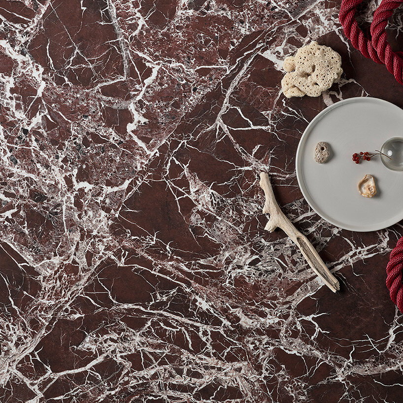 'tuned to the pace of nature' with Marmi MaxFine Rosso Lepanto