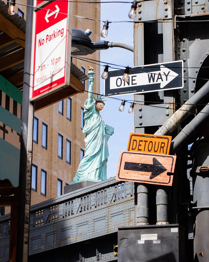 Statue of Liberty on Las Vegas Strip fitted with her own face mask