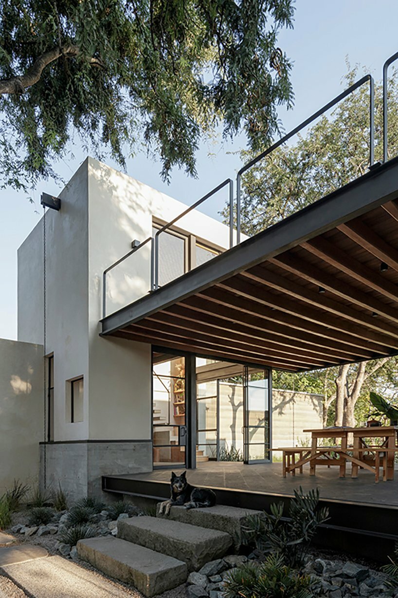 main terrace with access to studio with loft