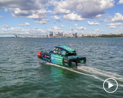emirates team new zealand launches hydrogen-powered foiling chase boat for america's cup