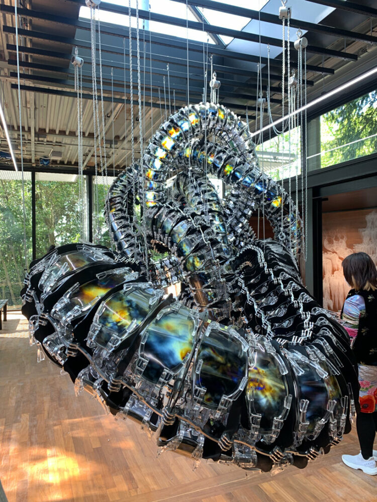 Yunchul Kim, Chroma V. Korean Pavilion, 2022. Courtesy of the artist. Image © designboom.