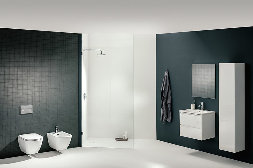 many variants, one design: the harmonious overall impression of LUA is created by the aesthetically and functionally perfect combination of the ceramic elements with the bathtubs and faucets as well as the LANI furniture.