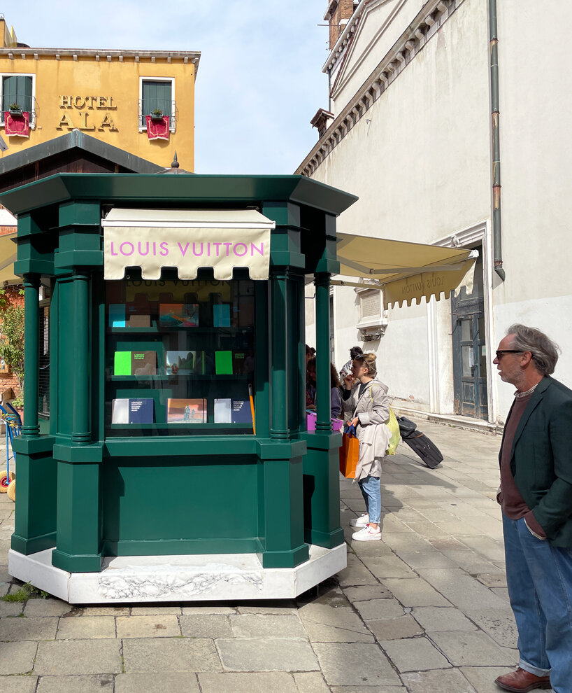 louis vuitton takes over venice's historic news kiosks during the