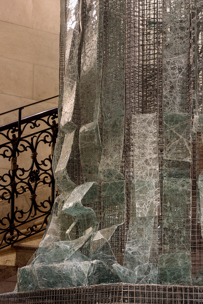 edoardo tresoldi's ethereal 'monumento' installation rises inside venice's procuratie vecchie